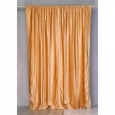 Peach Rod Pocket Velvet Curtain / Drape / Panel - Piece