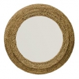 Seagrass Round Mirror - Brown