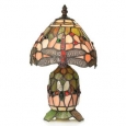 Tiffany-style Divina Dragonfly Double Lit Petite Accent Lamp