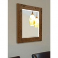 American Made Rayne Rustic Light Walnut Wall/ Vanity Mirror