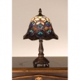 Meyda Tiffany 30317 Stained Glass / Tiffany Accent Table Lamp from the Peacock Feather Collection