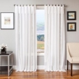 Softline Tie Tab Cotton and Linen Macrame Curtain Panel