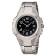 Casio Men's MTP-3036A-1AV 'Quartz' Stainless Steel Watch - Black