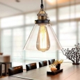 Zhuri 8-inch Adjustable Cord Glass Edison Lamp with Light Bulb