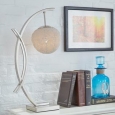 Zaida Nickel Finish Sphere Table Lamp by iNSPIRE Q Bold