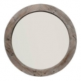 Grey and Brown Wood Handmade Mirror
