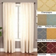 Medici Trellis Embroidered 120-inch Curtain Panel - 55 x 120 (As Is Item)