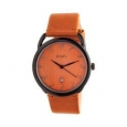 Simplify 4900 Leather Band Watch Orange Leather/Black
