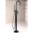 Floor Mount Oil Rubbed Bronze Tub Filler with Hand Shower