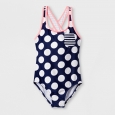 Girls' Lucky Me One Piece Swimsuit - Cat & Jack Blue L
