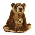 National Geographic Grizzly Bear with Baby Plush