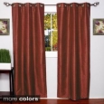 Faux Silk Blackout Grommet 84-Inch Curtain Panel Pair - 76 x 84 (As Is Item)