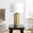 Hive Gilded Table Lamp with Shade