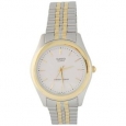 Casio Men's MTP-1129G-7A 'Classic' Two-Tone Stainless Steel Watch - White