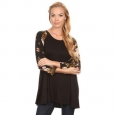 Women's Floral Sleeve Tunic
