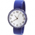 Women's Easy Read Stretch Band Watch with Crystal Dial