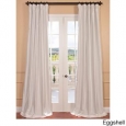 Exclusive Fabrics Faux Silk Taffeta Solid Blackout Curtain Panel 108