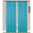 Beatrice Sheer Voile 8 Grommets Window Panel, Teal Blue, 55x84 Inches