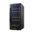 NewAir AWR-290DB-B Compact 29 Bottle Built In Wine Cooler, Black Stainless Steel