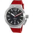 Armani Exchange Men's AX1811 Red Silicone Analog Quartz Fashion Watch