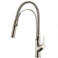 Dawn Brushed Nickel Single-lever Pull-out Kitchen Faucet (As Is Item)
