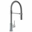 Delta Trinsic Pullout Single-Hole Kitchen Faucet 9659-AR-DST Arctic Stainless