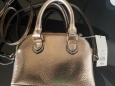 Women's Mini Dome Purse Handbag Cross Body - A Day Metallic Gold
