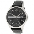 Armani Exchange Men's AX2101 Black Leather Quartz Watch