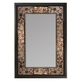 Headwest Bronze French Tile Rectangle Wall Mirror
