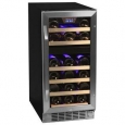 EdgeStar CWR262DZ 15 Inch Wide 26 Bottle Built-In Wine Cooler with Dual Cooling Zones