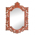 Antique-Style Tangerine Wall Mirror