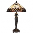 Tiffany-style Amberjack Table Lamp