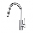 KRAUS Oletto Single-Handle Kitchen Faucet with Pull Down Dual-Function Sprayer