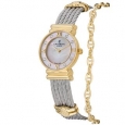 Charriol Women's 028YD1.540.552' 'St Tropez' Mother of Pearl Diamond Dial Goldtone Watch
