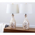 Abbyson Mother of Pearl Table Lamp (Set of 2)