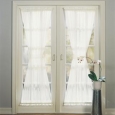 No. 918 Emily Sheer Voile Single Solid-colored Patio Door Curtain Panel