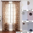 Softline Dots Embroidered 96-inch Sheer Panel - 55 x 96