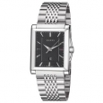 Gucci Men's YA138401 'Timeless' Black Dial Stainless Steel Bracelet Quartz Watch