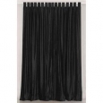 Black Tab Top Velvet Curtain / Drape / Panel - Piece