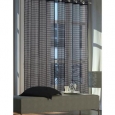 New Elena Extra Wide Grommet Plaid Sheer Window Curtain Panel Pair - 84x108