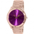 Michael Kors Women's Purple Runway MK3293 Rose Gold Stainless-steel Quartz Watch
