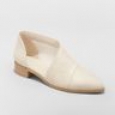 Women's Wenda Cut Out Booties - Universal Thread Ivory 9.5