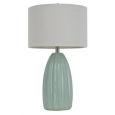 27-inch Blue Crackle Table Lamp