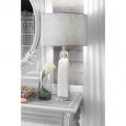 Watch Hill 23-inch Polished Marble Linen Shade Table Lamp