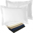 Fresh Ideas 2 Pack Fresh Ideas Poplin Tailored Sham: Standard sized Pillow Case