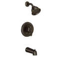 Moen T2123 Traditional Tub and Shower Trim Package with Single Function Shower Head - Less Valve