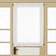 Semi-Sheer 40 Inch Tailored Door Curtain Panel With Tieback