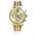 Michael Kors Men's MK8281 Gold-Tone Fluted Bezel Chronograph Watch - Gold