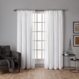 ATI Home Spirit Geometric Sheer Rod Pocket Window Curtain Panel Pair