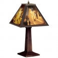 Meyda Tiffany 19899 Single Light Up Lighting Table Lamp from the Cinderella Collection